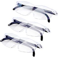 3 Pcs Magnifying Glasses 300% 500% 800% Anti Blue Light Magnifying Hands Free Reading Magnifying Glasses Senior for Senior Men Women Computer Glasses Magnification Comfort