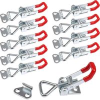 10 pcs metal hinge lock, GH-4001 lock, quick adjustable stainless steel 304 woodworking clip hinge clip snap fixing for fixing and fastening, load capacity 100KG