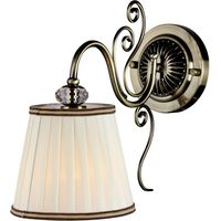 Applique vintage bronzo con paralume bianco Maytoni ARM420-01-R