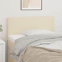 Tête de lit-Panneau de lit Crème 80x5x78/88 cm Similicuir 583258