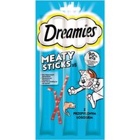 Dreamies Meaty Sticks Friandises au saumon pour chats, 6 x 5 g