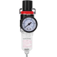 Manomètre de pression pour filtre à air BSP 1/4 pouce avec support, 0-10 bar, compatible avec une alimentation électrique.