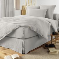 Cache-sommier "Gaïa" toutes dimensions "Gaze de Coton" - Gaïa Nuage - 160 x 200 cm - Gaia Nuage -