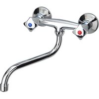 Robinet de lavabo Lucy à deux poignées avec bec en S