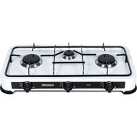 Cocina a gas Promis KG300B blanca 3 quemadores