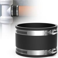 Manchon Caoutchouc Tuyau 100mm en EPDM Raccord Flexible en Caoutchouc avec Colliers de Serrage Inox pour Tuyau en PVC, Tuyau de Ventilation, Séparateur de Poussière, Filtre à Charbon