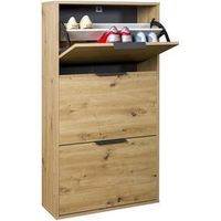 SCARPIERA 3A DOPPIA 119,4X24,8X65CM ROVERE