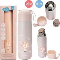 Thermos enfant, déjeuner enfant, saumon 400 ml avec poignée, Nuvita