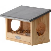 Esschert Design – Mangeoire en bois FSC pour écureuils – Fixation arrière – Dimensions 17,6 x 25,3 x 18,7 cm – Poids 1,48 kg