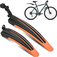 2 Stuks Fietspatborden Universele Fiets Spatbord Set Verstelbare Voor En Achter Compatibele Fiets Spatborden MTB Mudguard Geschikt Voor 20,22,24,26,27 inch Bike Mountainbike Wielen