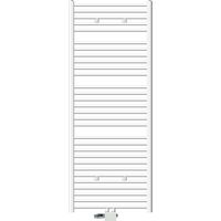 ECD Germany Radiatore da Bagno 750 x 1800 mm Bianco Diritto Termosifone in Acciaio Attacco Centrale Scaldasalviette con Termostato e Set di Collegamento Forma Universale ad Angolo e Dritta Bianco