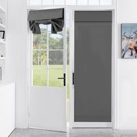 Ej.Life 1 Tenda Termica Oscurante con Lacci per Camera da Letto, Portafinestra, Soggiorno - Tenda Autoadesiva con Lacci - 66 x 173 cm - Grigio