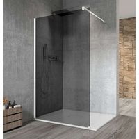 Gelco Vario - Pared de ducha Walk-In, 100 cm, Vidrio revestido, Blanco/Cobre GX1310GX1015