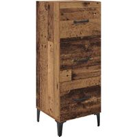 vidaXL Sideboard Old Wood 34.5 x 34 x 90 cm Engineered Wood