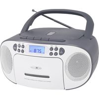 Reflexion RCR2260GR CD-Radio UKW AUX, CD, Kassette Grau-Weiß