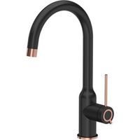 Quadron Ingrid robinet cuisine noir mate 340 mm