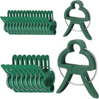 Pflanzenhalter, Pflanzenklammern für Kletterpflanzen, Pflanzenverbindungswerkzeug zur Stabilisierung, 60 Stück Pflanzenklammern (30 große Klammern und 30 kleine Klammern)
