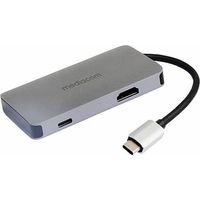 Mediacom MD-C311 hub & concentrateur Mini DisplayPort Aluminium
