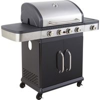 Barbecue a gas FIDGI 4 con termometro - 4 bruciatori + fornello da 14,5kW