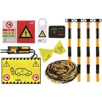 Kit balisage véhicule électrique pour atelier
