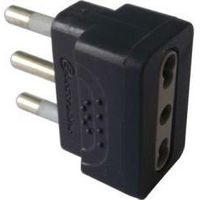 ADATTATORE SEMPLICE 16A 2P+T NERO