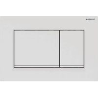 Geberit G115883011 Sigma 30 Zweimengenspülplatte (1,6/0,8 GPF), mattweiß