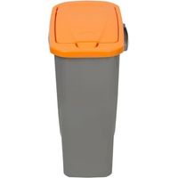 Pattumiera per la raccolta differenziata con coperchio arancione L25 cm 24,3 x 36,5 x 51,5