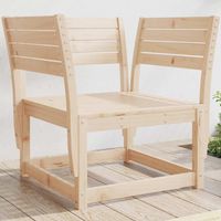Chaises de jardin-Chaise de terrasse-Chaise d'extérieur bois massif de pin