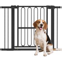 Türschutzgitter Hund, 76-104 cm Absperrgitter ohne Bohren, Treppengitter