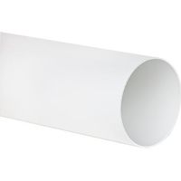 Tube rond DN 125, 0,5 m blanc