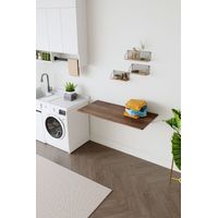Table pliante murale pour petits espaces adaptable à buanderie cuisine et espace repas.Chi bureau garage
