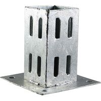 TIMCO Bolt Down Post Support Quick Fit Hot Dipped Galvanised - 100mm