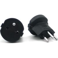 Wiltec Adattatore presa Svizzera, adattatore presa schuko 16 A/250 V, adattatore di potenza fino a 4000 W per prese svizzere