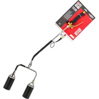 Palnik Dekarski AWTOOLS Largo con Dos Boquillas - Piezo, Ideal para Jardinería y Trabajos Exteriores, Encendido Rápido, Llama Precisa y Alta Potencia.