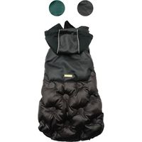 Giubbotto imbottito Pea Black 40 cm: Giubbotto imbottito Pea Black trapuntato con cappuccio