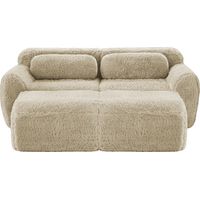 Canapé Cloud Modular Douillet Plush Light Khaki 204x179x73 cm ZIPSOFA Canapé