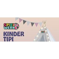 Kids teepee tent pink 120x120x160cm cotton