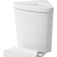 Bathroom Close Coupled Corner Toilet Cistern Only Dual Flush Ceramic White Gloss
