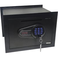 Genie Hand Cassaforte Motorizzata a Muro Piccola Cassetta di Sicurezza con Codice a Combinazione e Chiave a Croce Casseforti per Soldi