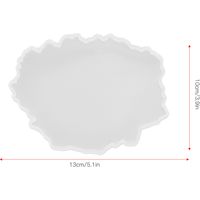 Silikon-Untersetzerform zum Selbermachen – Basis für ein dekoratives Tablett – Modell 4