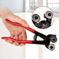 ALLIANDISPinze per forbici a doppia bocca con rotella a mosaico rotondo da 8 pollici FOREHILL, utensile da taglio fai da te