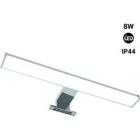 Barcelona Led – Applique LED salle de bain 8W – Aluminium et polycarbonate – IP44 – Éclairage puissant CHIP SMD2835 – Montage mural pour miroir