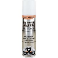 Barniz transparente cristal brillante para la protección de metales y dorados en interiores/exteriores, 150 ml