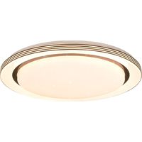 ATRIA PLAFONIERA LED BORDO NERO CON TELECOMANDO MULTIFUNZIONE CON DIFFUSORE EFFETTO CIELO STELLATO D.48CM incl. 1x SMD LED, 21W · 1x 2500lm, 3000 - 6000K