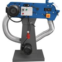 Ponceuse à bande pour métaux 150x2000 mm 18-36 m/s 3/4 kW 400V arrêt d'urgence avec aspiration intégrée Metallkraft MBSM150-240-2 AS
