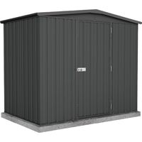 FOREST STYLE - Cobertizo de Jardín de Metal Fraser 3,2 m² (2,36 x 1,54 x 2,00 m) – Sistema de Montaje por Clip – Acero Galvanizado – Resistente a los Rayos UV – Doble Pendiente de Techo