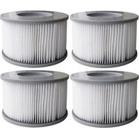Filtri per acqua per spa AllSpares adatti a MSpa / SC802 / 40104 senza portafiltro (4 pezzi)