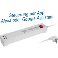 Steckdosenleiste maxtrack nw10l WLAN Steuerung 4 USB Ports
