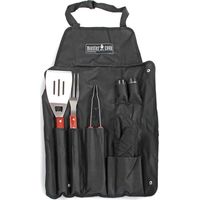 Set accessori barbecue con grembiule e guanto