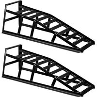 Wiltec – Rampes d'accès 2 t – Lot de 2 rampes en acier – Dimensions 830 x 262 x 270 mm – Pour véhicules et entretien